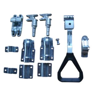 Zinc-plated Steel Truck Door Lock for OD27mm Pipe with Triangle handle