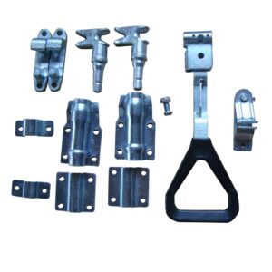 Zinc-plated Steel Truck Door Lock for OD22mm Pipe with Triangle handle