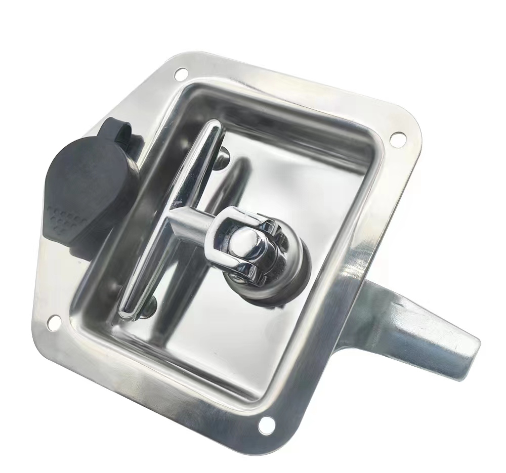 Stainless Steel 304 T Handle Lock 121*124 with PVC Lock Cap
