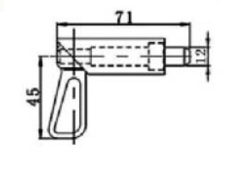 Zinc-plated Spring Bolt Diameter 12 Length 71