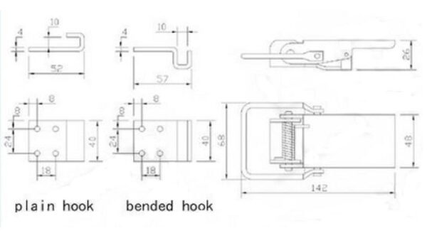 Lightweight Latch Light Weight Latch Lock Length 142