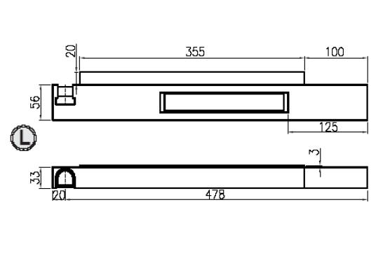 Truck Steel Pillar Type “Narrow” Single Front Left