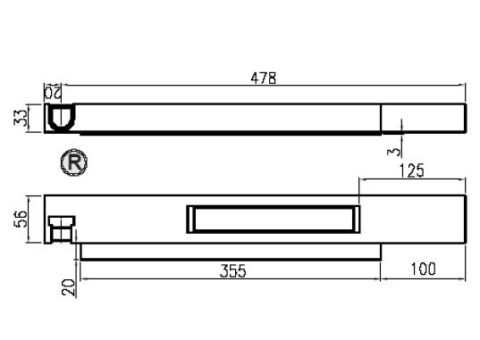 Truck Steel Pillar Type “Narrow” Single Front Right