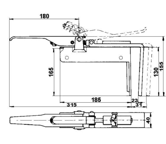 Zinc-plated Steel Pliers for Aluminum Cargo Plank