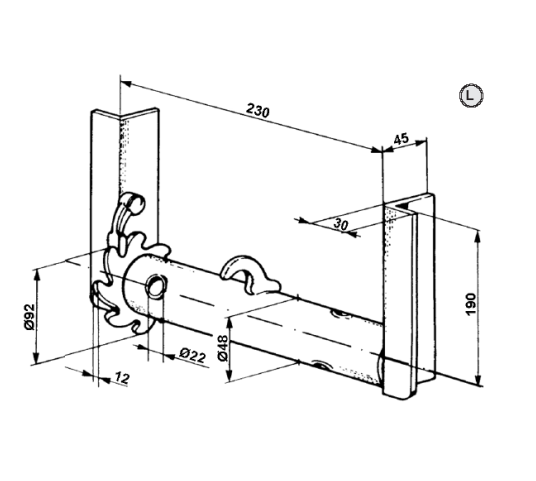 Zinc-plated Strengthened Lashing Drum Winch Diameter 48