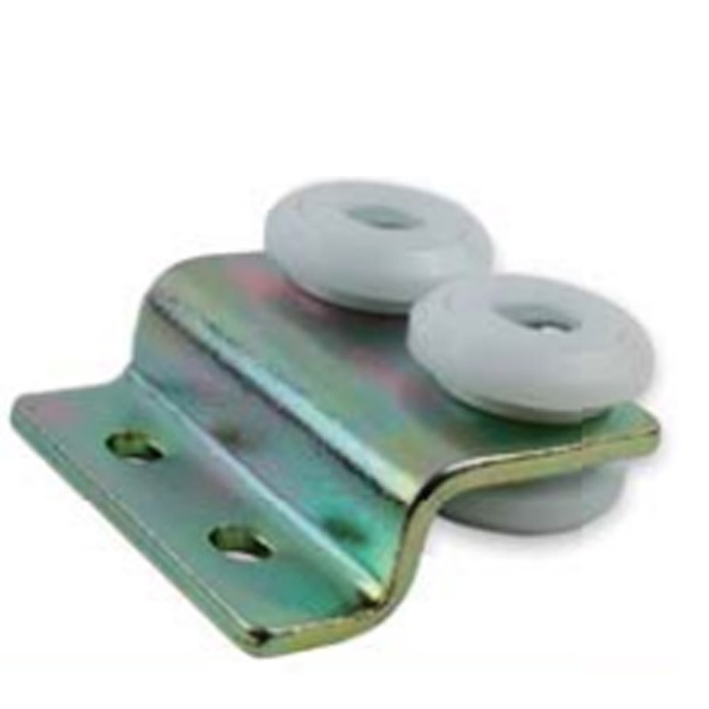 Zinc-plated Steel Roller with Double Nylon Wheels Diameter 30