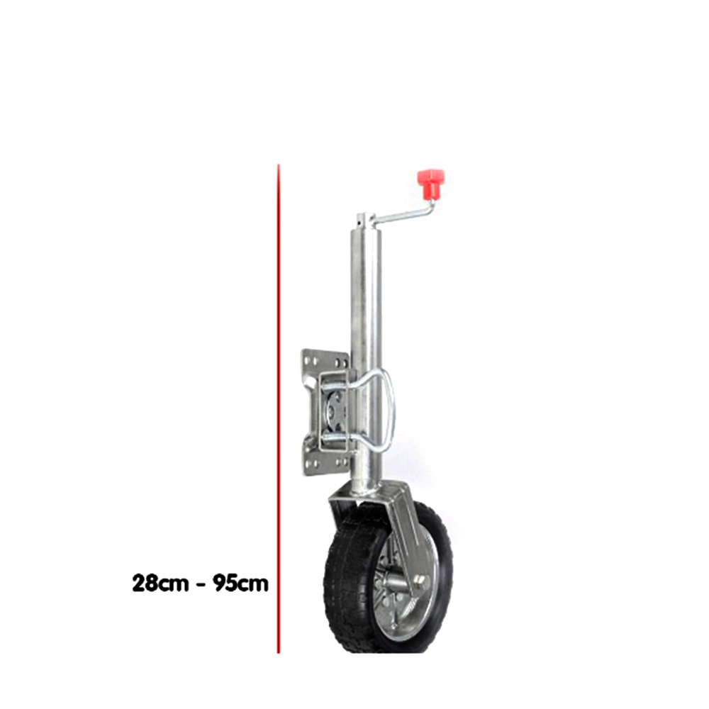 Trailer Jockey Wheel Top Wind with 10” Air Caster